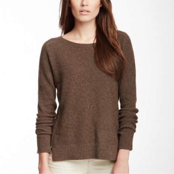Vince Yak Wool Waffle Knit Sweater Women Small Quiet Luxury Old Money Minimalist - Picture 1 of 8